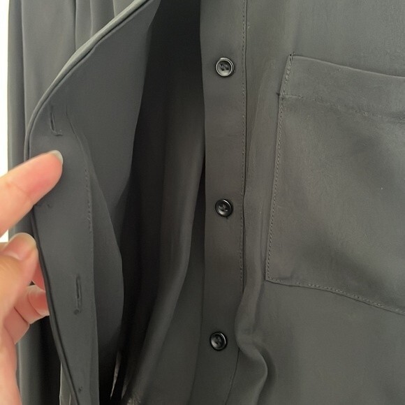 Ann Taylor LOFT Striped Black & White Long Sleeve Romper 0P - Picture 4 of 11